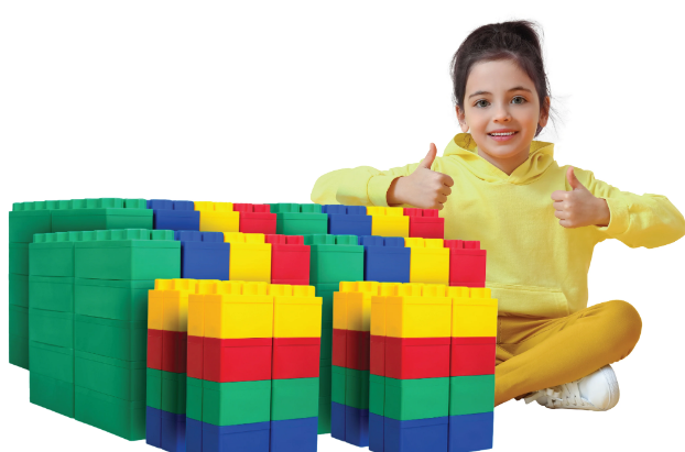 Biggo Blocks jumbo building block set sizes compared