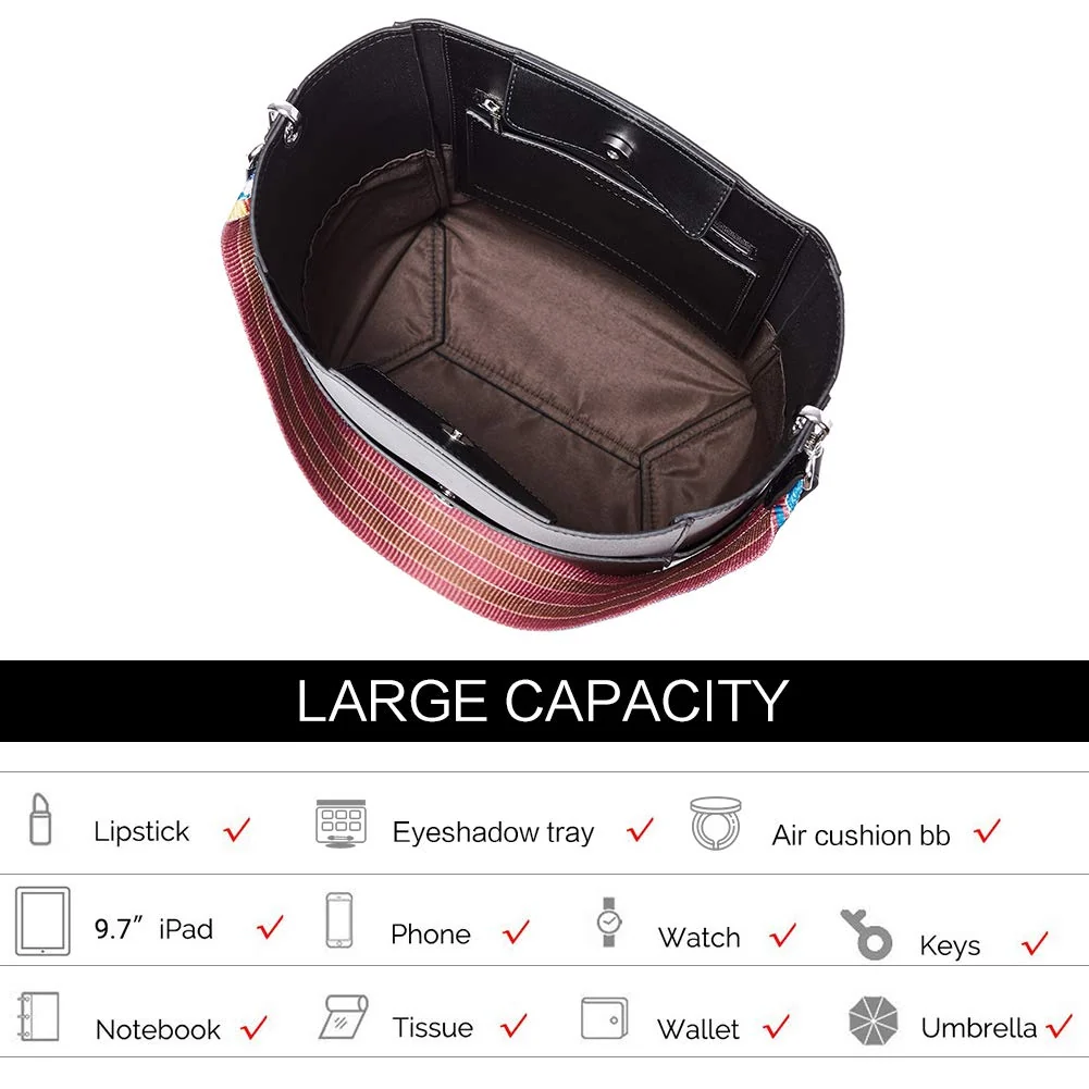 BOSTANTEN Vegan Leather Bucket Bag